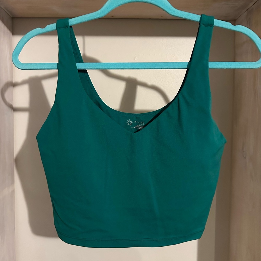 Aerie Offline Real Me Low Key Longline Sports bra